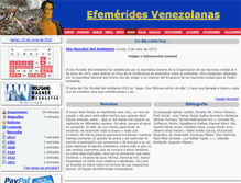 Tablet Screenshot of efemeridesvenezolanas.com